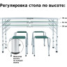 Набор мебели для пикника GREEN GLADE M790-3 зелёный