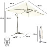 Зонт садовый GREEN GLADE 6401 бежевый