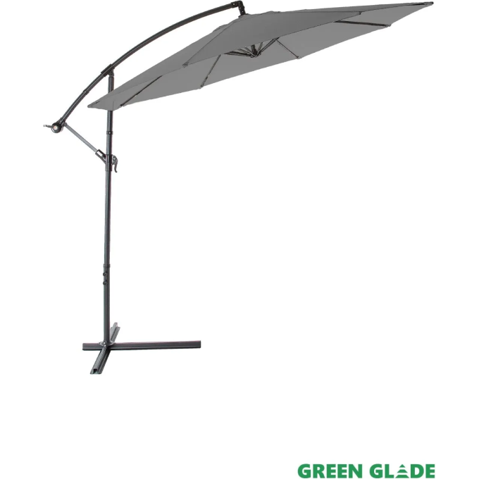 Зонт садовый GREEN GLADE 8006 светлый графит