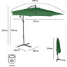 Зонт садовый GREEN GLADE 6004 зеленый
